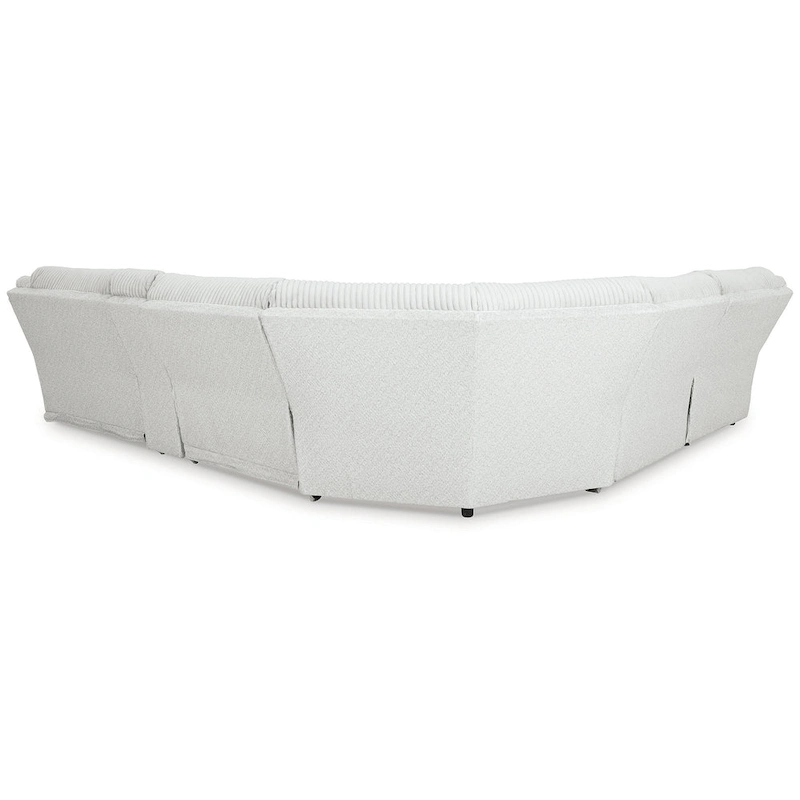 Signature Design by Ashley Top Tier Light Gray 6-Piece Reclining Sectional with Chaise - 149.5W x 132.5D x 40H