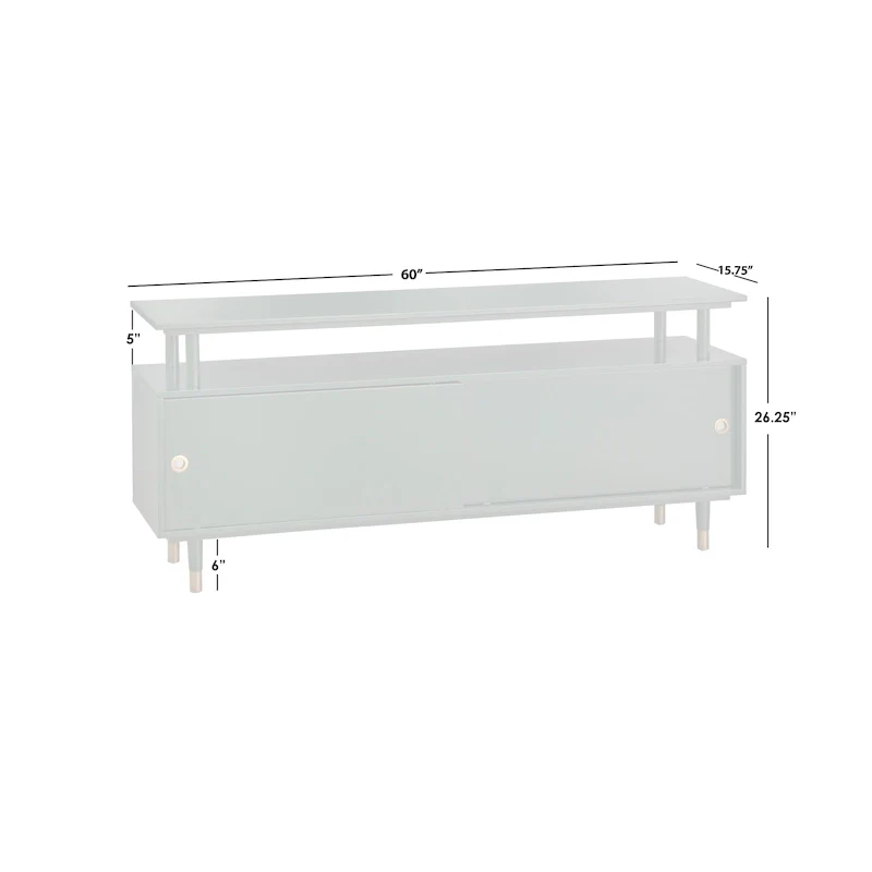 Simple Living Margo Mid-Century Modern Wood TV Stand