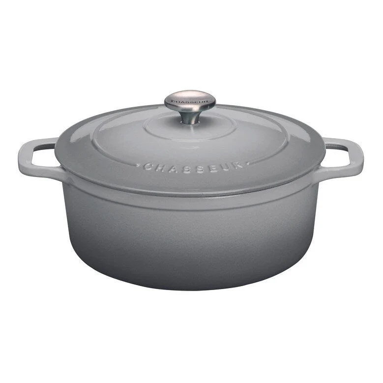 Chasseur French Enameled Cast Iron Round Dutch Oven, 4.2-quart