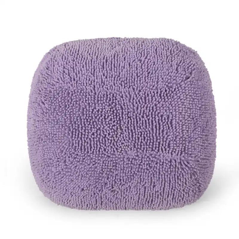 Moloney Modern Microfiber Chenille Pouf by Christopher Knight Home