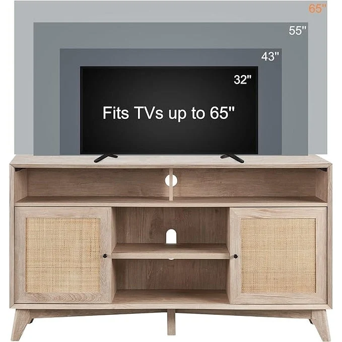 Mid Century Modern TV Stand, Highboy Entertainment Center, TV Console