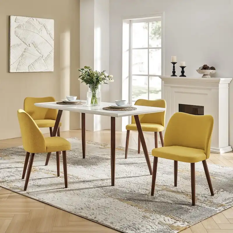 Melisa Solid Wood Dining Chair Set of 4 by HULALA HOME