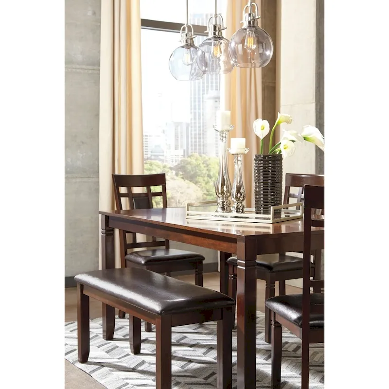 Bennox Brown 6-piece Dining Room Table Set