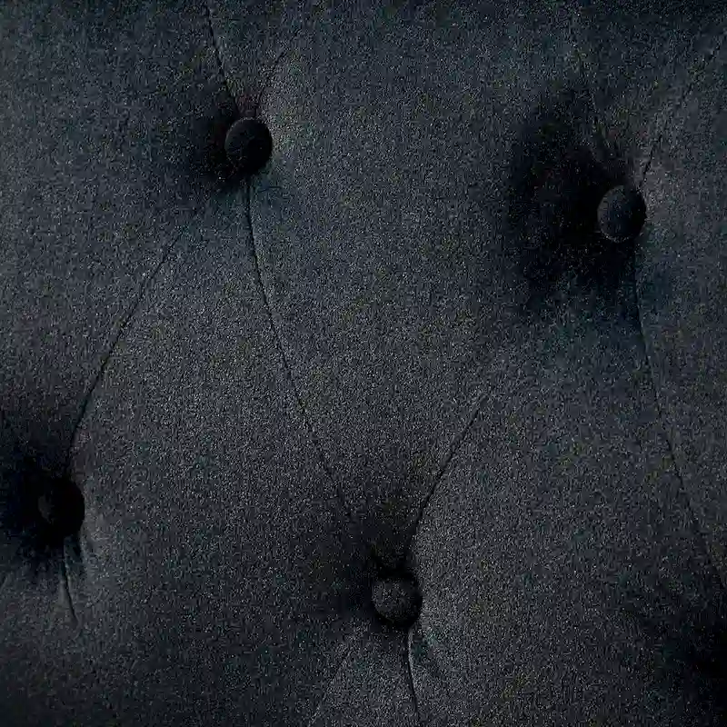 Velvet Button Tufted Accent Chair with Nailhead Trim