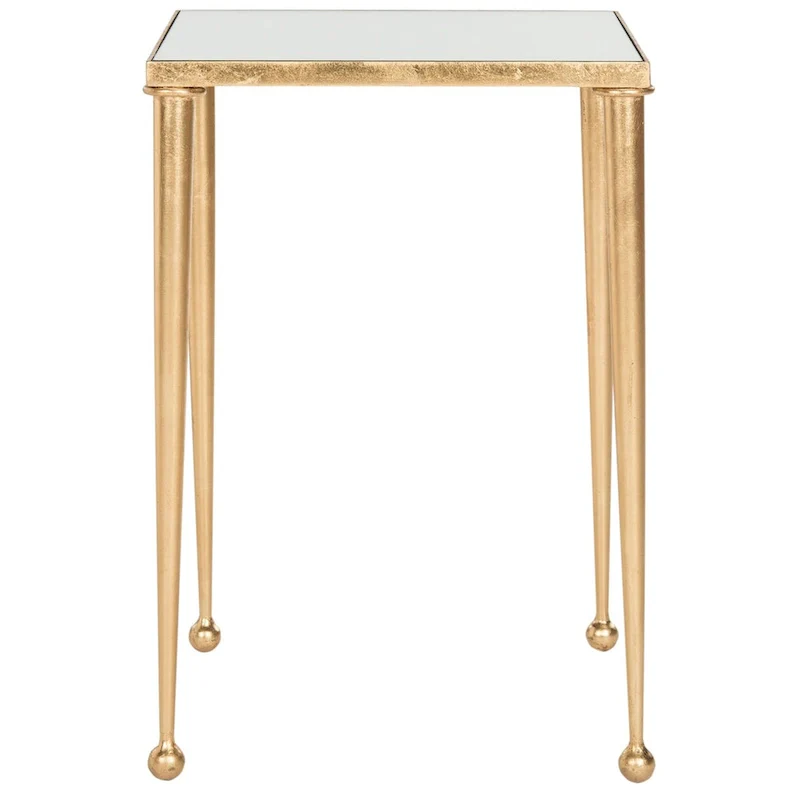 SAFAVIEH Jetty Antique Gold Leaf End Table - 14 x 14 x 21 - 14Wx14Dx21H