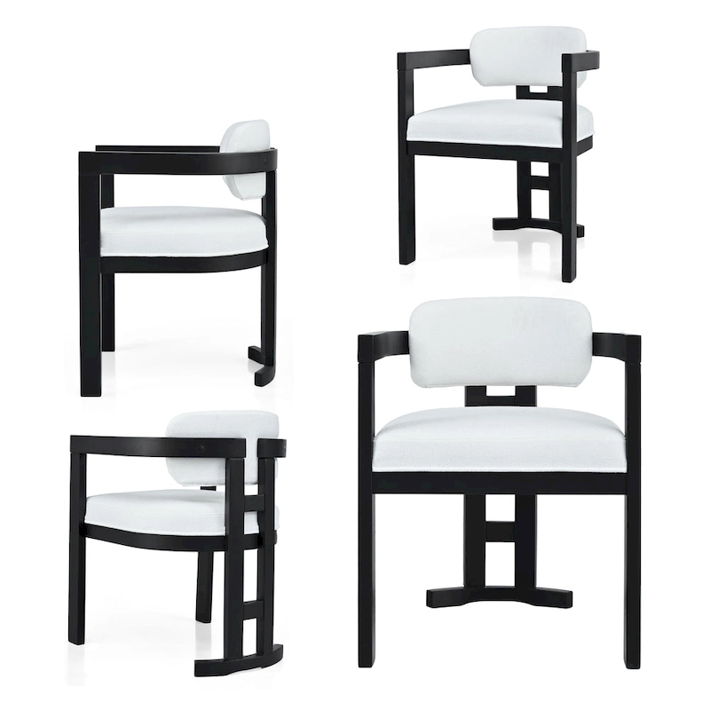 Christopher Knight Home - Evelyn Upholstered Rubberwood Dining Chairs (Set of 4)