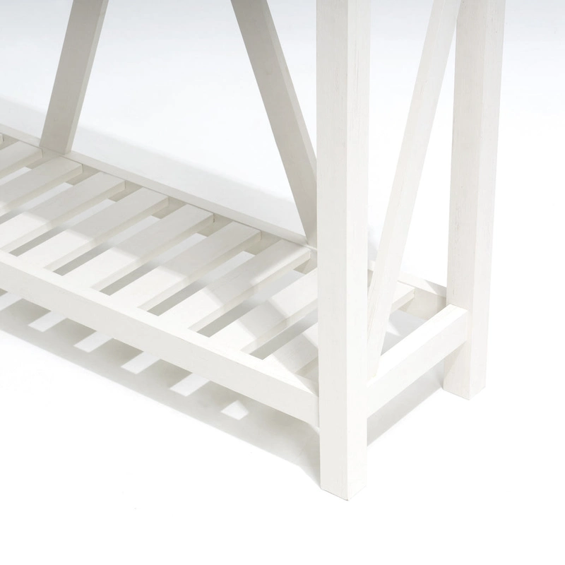 Pellebant A-frame Entry Console Table Long Sofa Table with Shelf - 45.27 in L x 13.98 in W x 31.88 in H