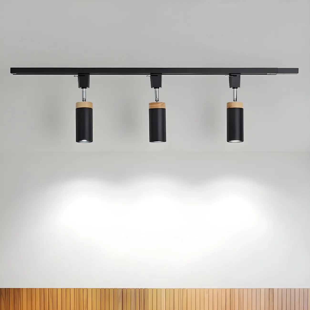 4-Light Metal Modern LED Track Lighting Fixture Adjustable Head