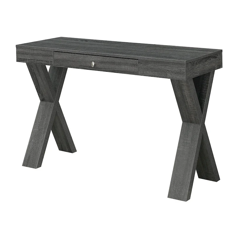 1 Drawer Desk with Crisscross Legs