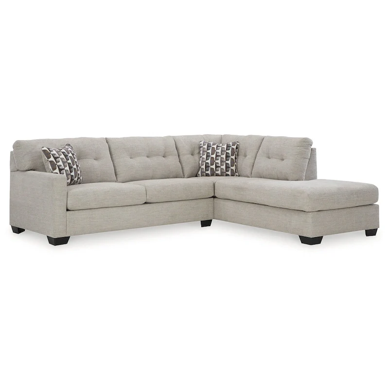 Signature Design by Ashley Mahoney 2-Piece Sleeper Sectional with Chaise - 105W x 90D x 37H