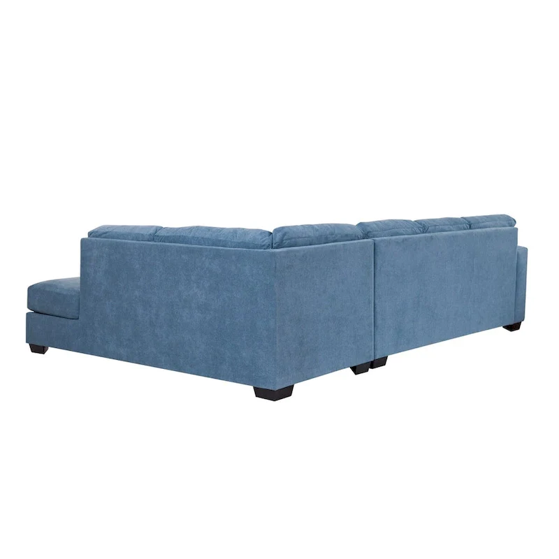 American Furniture Classics Bluebell Model A414V5-K2 U Shaped Sectional with 4 Throw Pillows