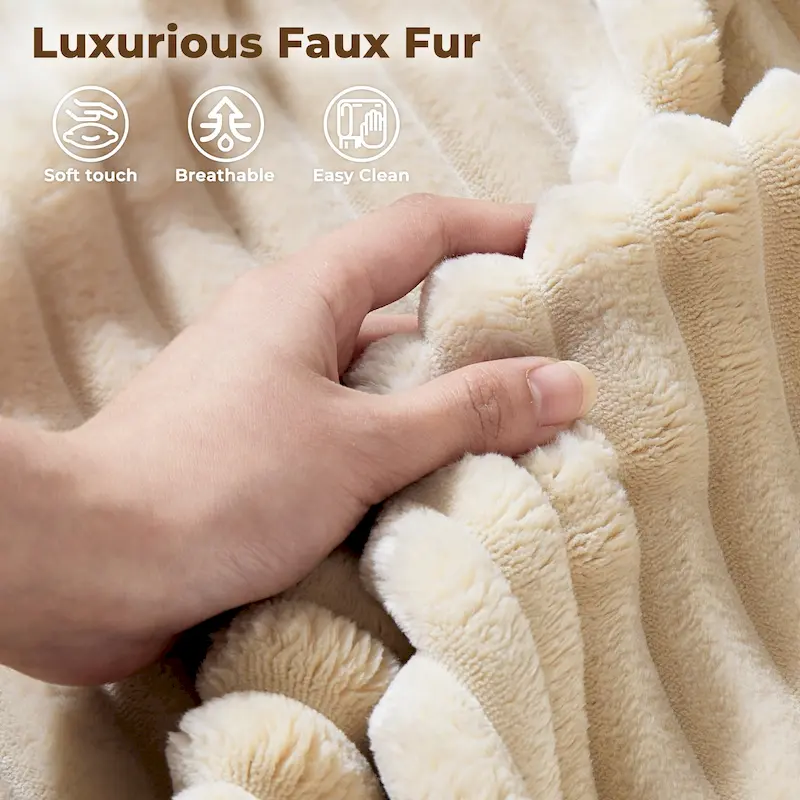 Long Plush Double Chaise Sofa