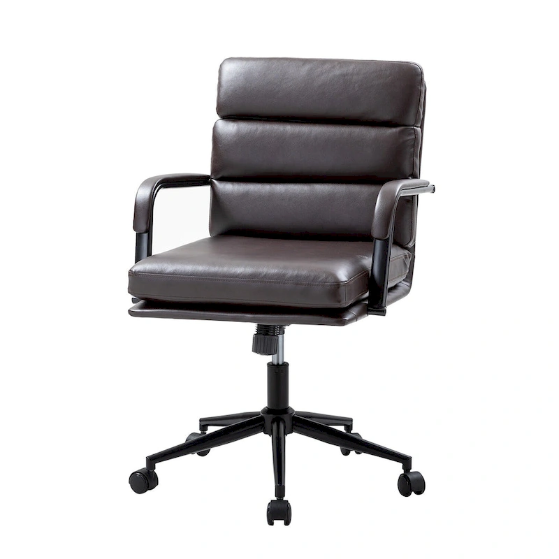Joseph Modern Task Faux Leather Chair with Tilt Lock and Center Tilt by HULALA HOME