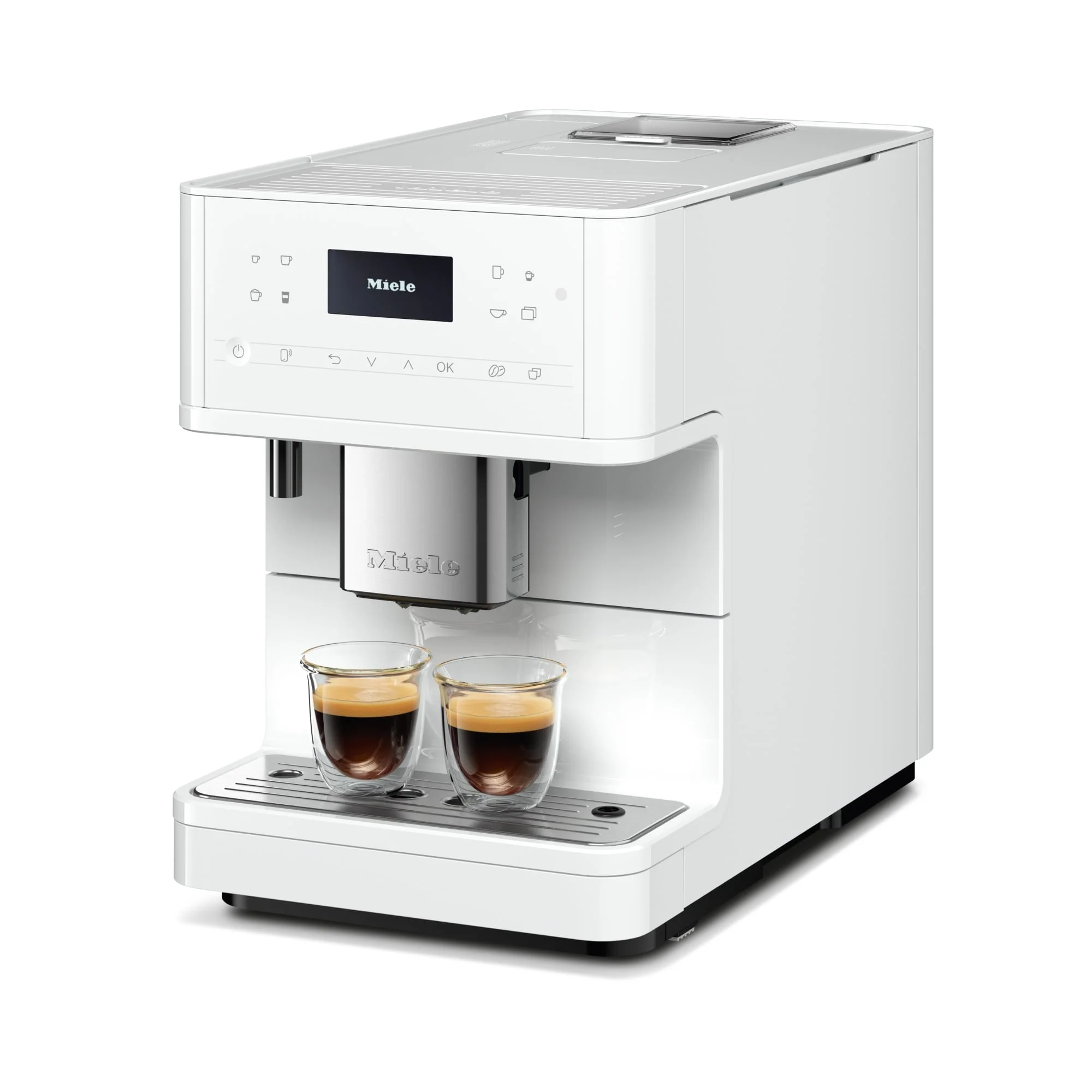 Miele CM 6160 MilkPerfection Countertop Coffee System- Lotus White