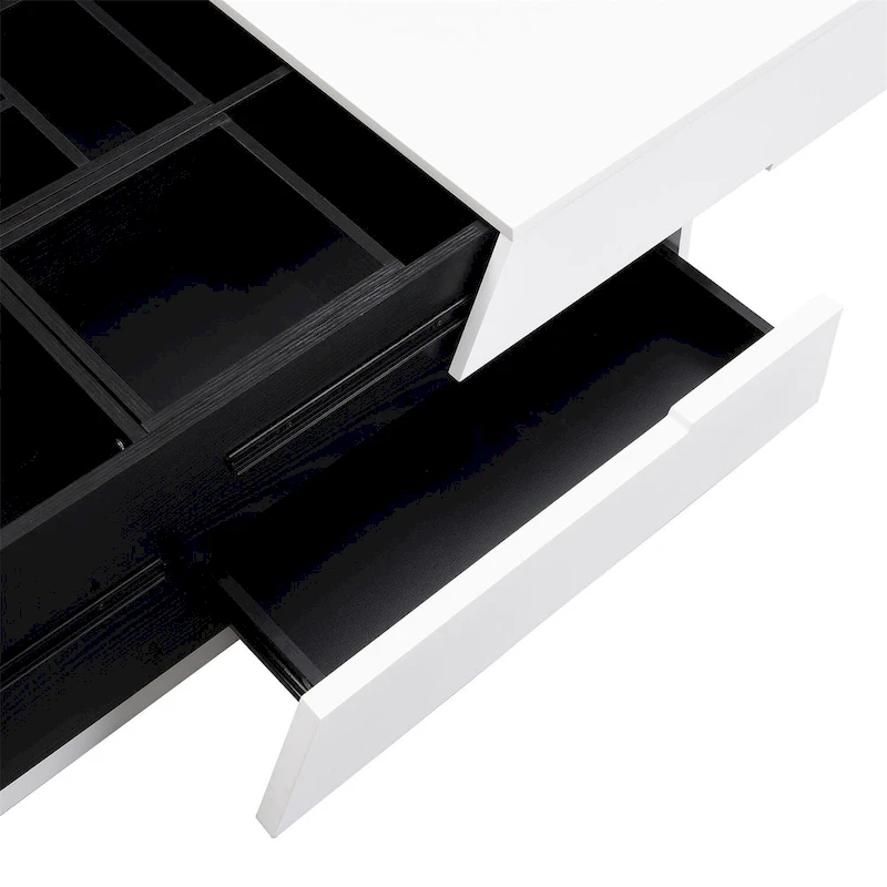 Merax Modern Extendable Sliding Top Coffee Table