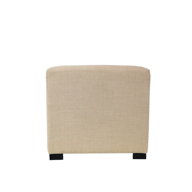 MJL Furniture Solid 4 Button Tufted Square Ottoman