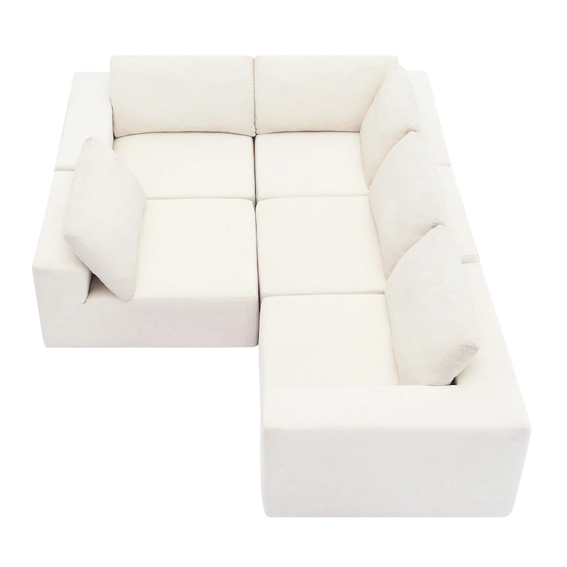 Modular Sectional Sofa, L Shaped Sectional Couch, Cloud Couch Set