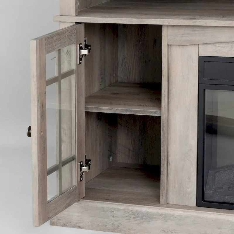 TVstand with electronicfireplace and remote control