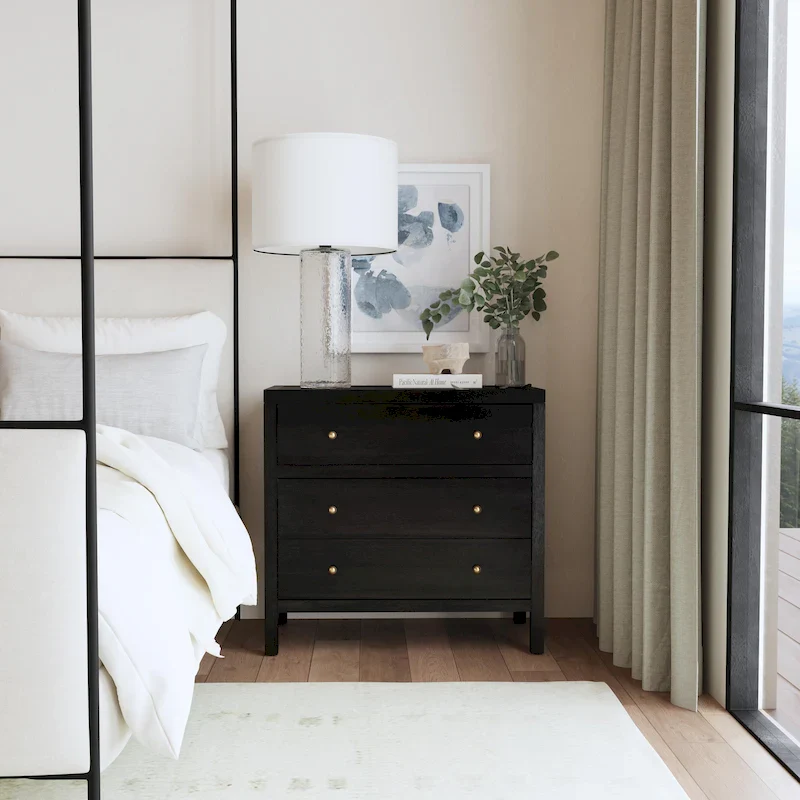 Nora 3-Drawer Wood Dresser