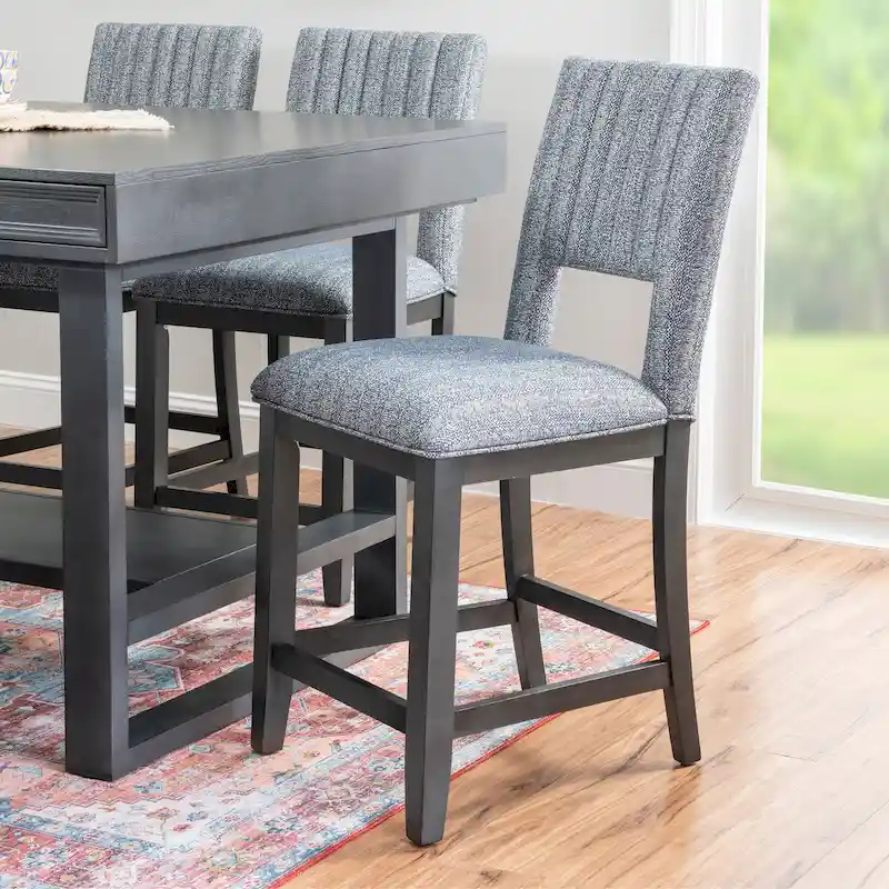 Wilson Grey Wooden 7-Piece Counter Height Dining Set