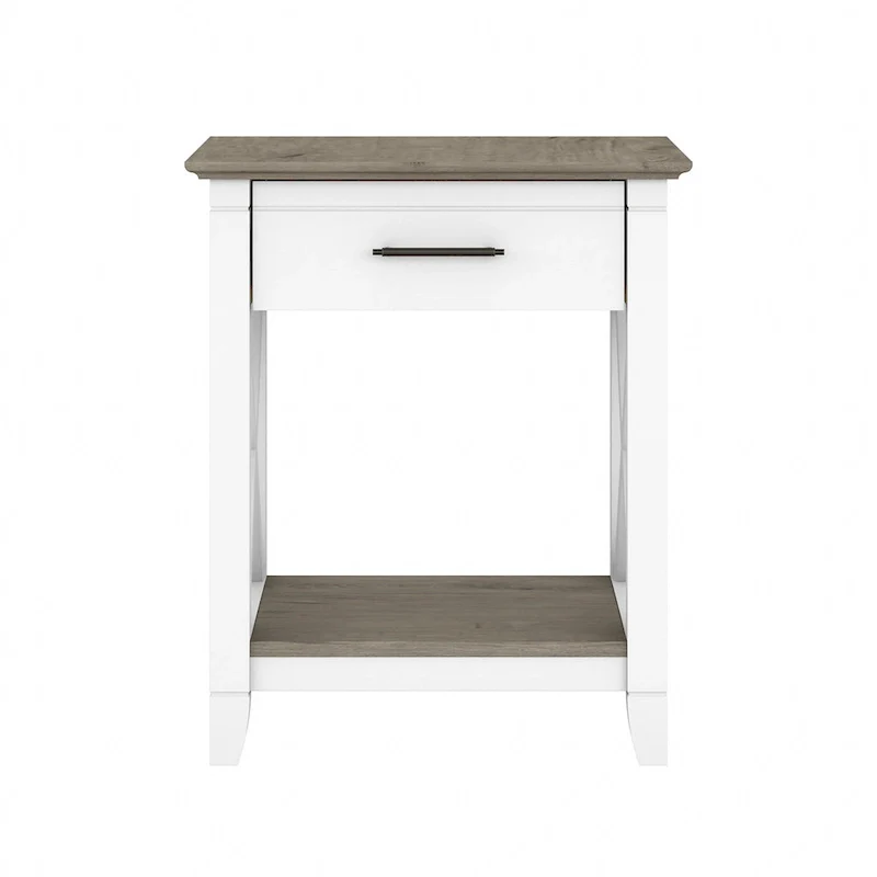 Key West Coastal Box Drawer Nightstand by Bush Furniture