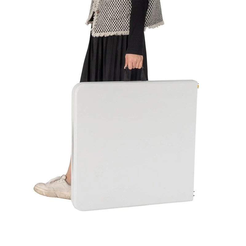 4 ft. Plastic Adjustable Height Folding Table