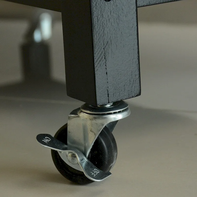 MDF Kitchen Cart with Two Lockable Wheels