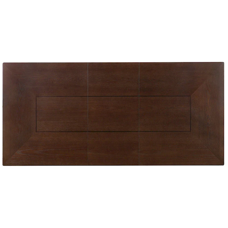 5 Piece Extendable Dining Table Set, Farmhouse Extendable Table with 18 Move Leaf