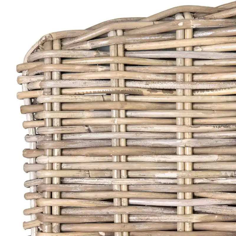 Natural Rattan Cushioned Dining Chair