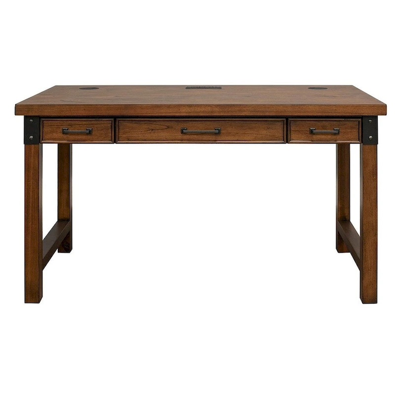 Addison Rustic Writing Desk, Writing Table, Office Desk, Brown