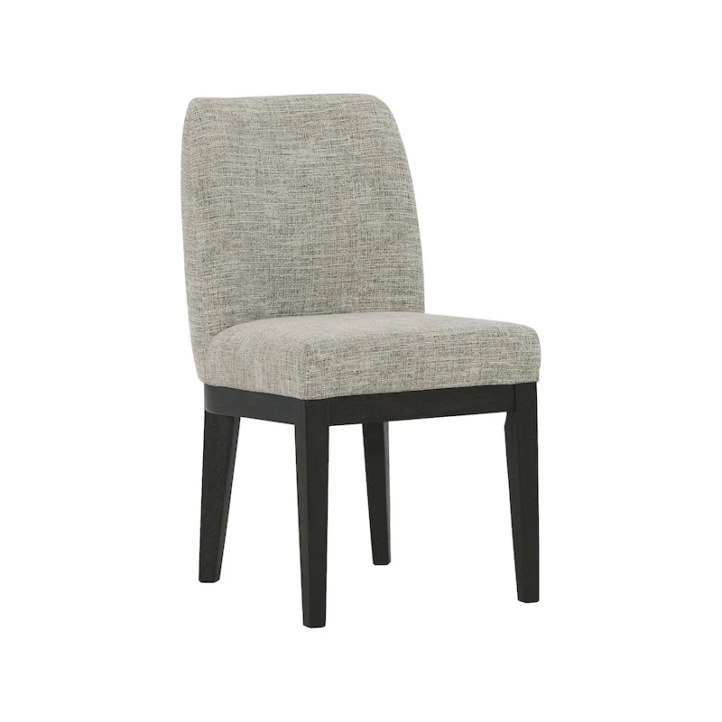 Dark Brown Dining Upholstered Side Chair, Set of 2 - 20.5 W x 24 D x 35.5 H