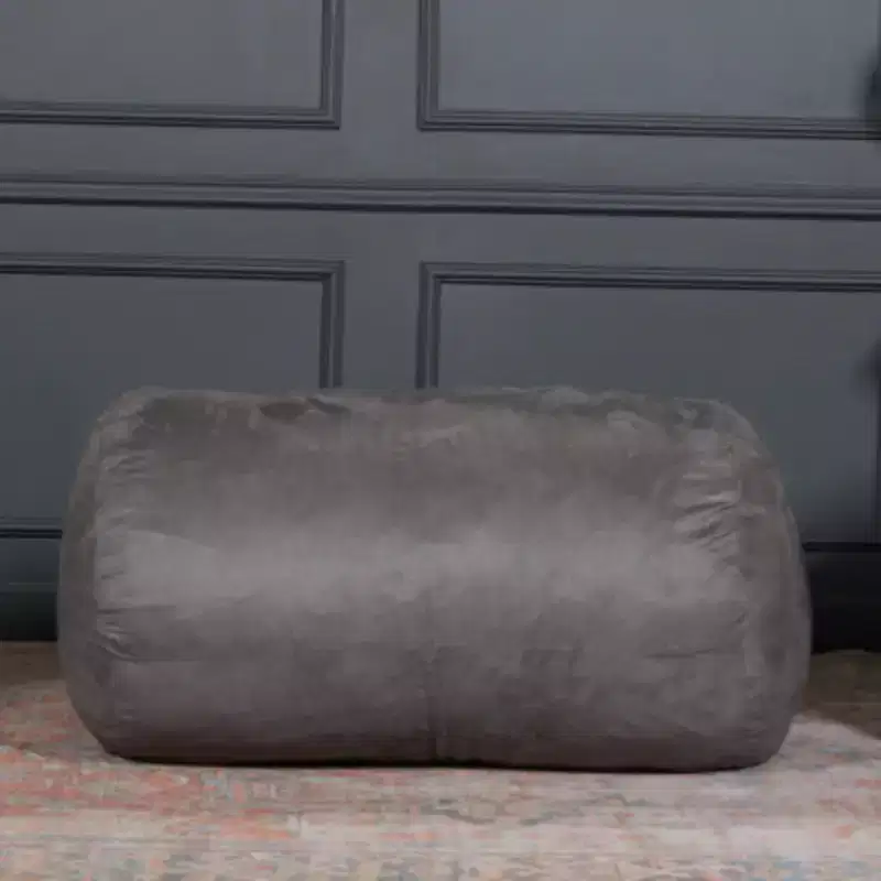 Okak Bean Bag Chair, 4FT Cylindrical Suede Floor Sofa Chair Oversize Bean Bag Sofa for Bedroom, Living Room