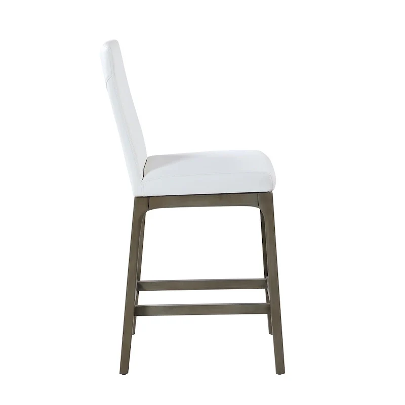Somette Modern Counter Stool with Solid Wood Base