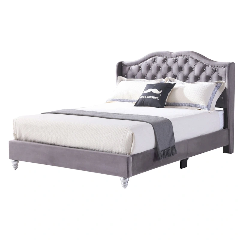 Joy Jewel Tufted Upholstered Bed