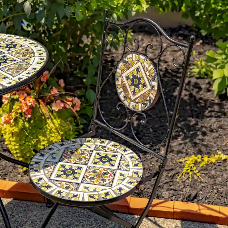 Mosaic Bistro Sets - 23.5x23.5x29.75