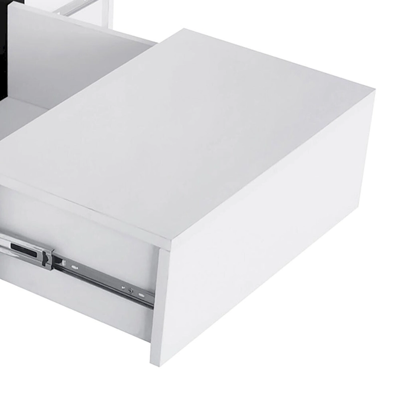 Unique Stylish Wooden Coffee Table with Sliding Extended Table Top