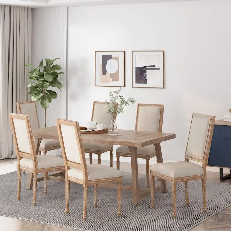 Regina Wood Upholstered Dining Chair by Christopher Knight Home