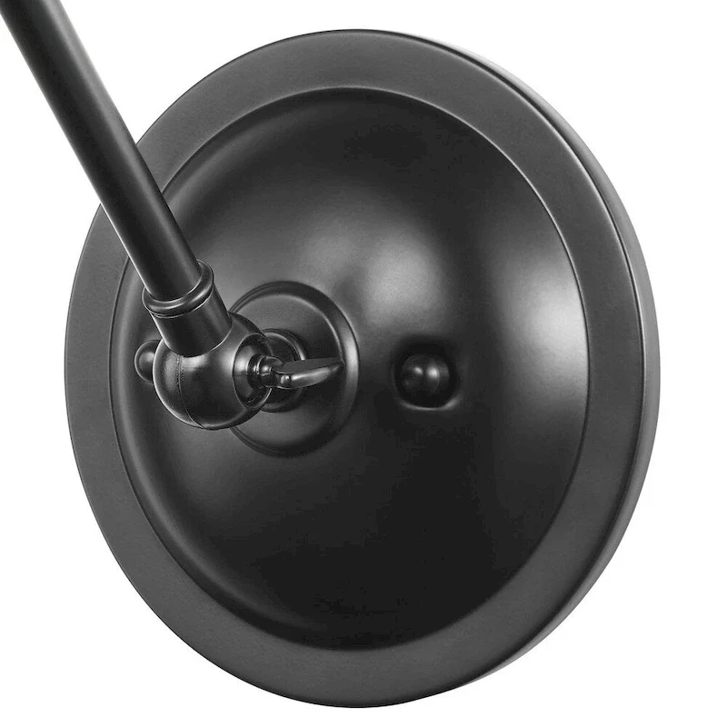 Hinton Collection Black Swing Arm Wall Light