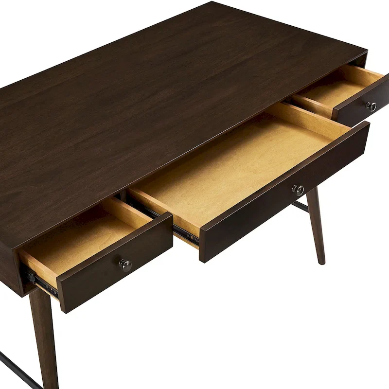 Aksel Wood 3-drawer Writing Desk by iNSPIRE Q Modern