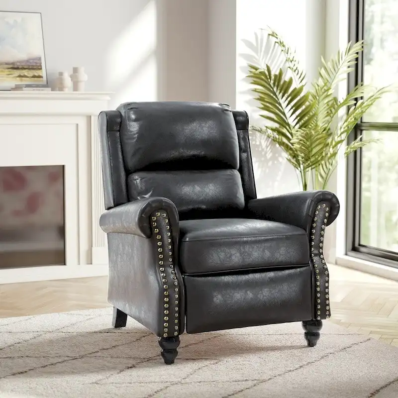 Modern Padded Seat Recliner Chair with PU Leather