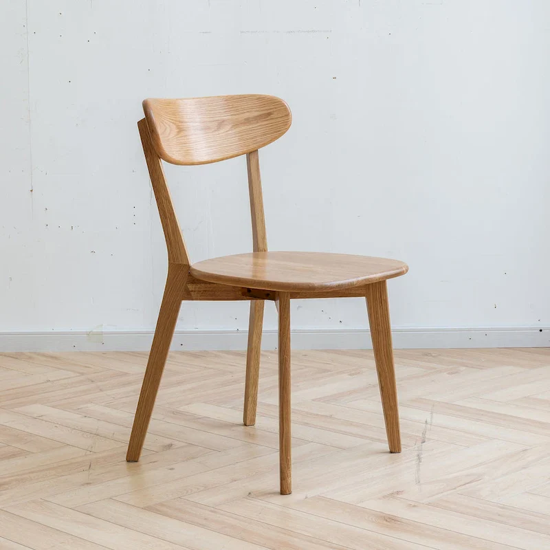 Oak Wood Dining Chair - Natural Finish