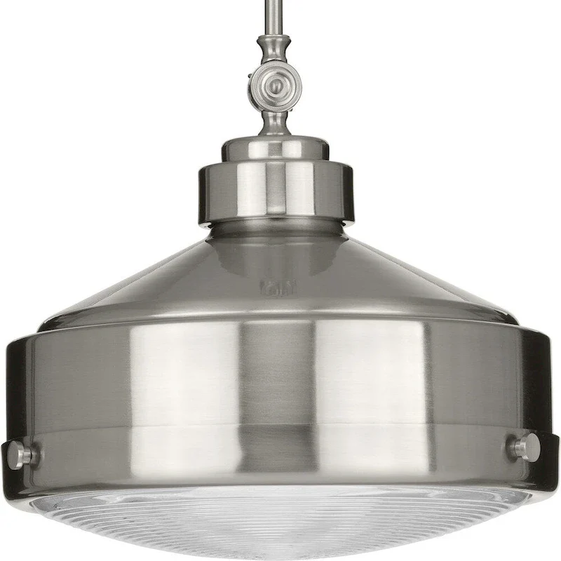 Loftin Collection Brushed Nickel One-Light Pendant - 6.300  x 18.110  x 18.110