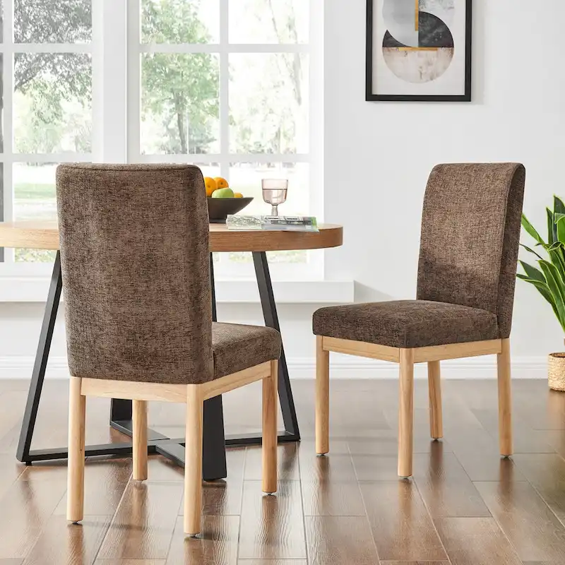 Bloomfield Chenille Low-Back / High-Back Dining Side Chair (Set of 2)