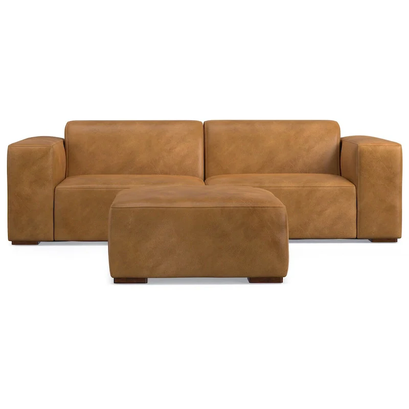 WYNDENHALL Biggs 2-Seater Modular Sofa and Ottoman Set