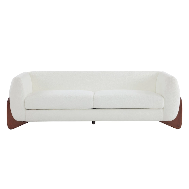Alma Upholstered Boucle 3-Seat Sofa by Christopher Knight Home