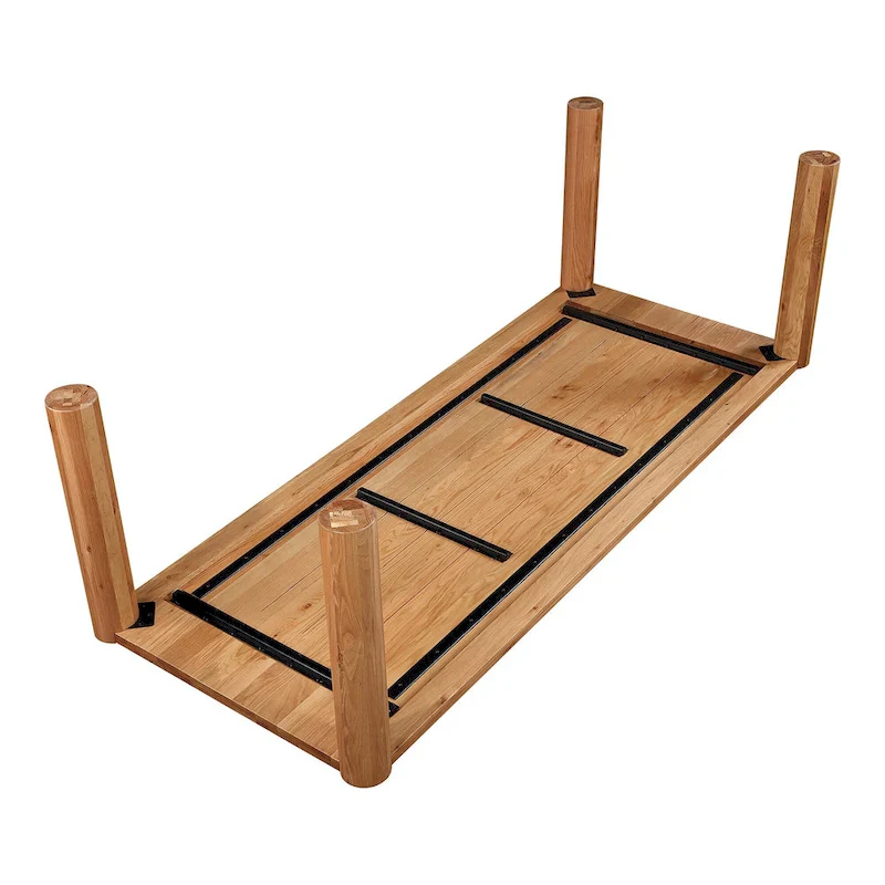 Aurelle Home Posy Modern Solid Oak Dinning Table