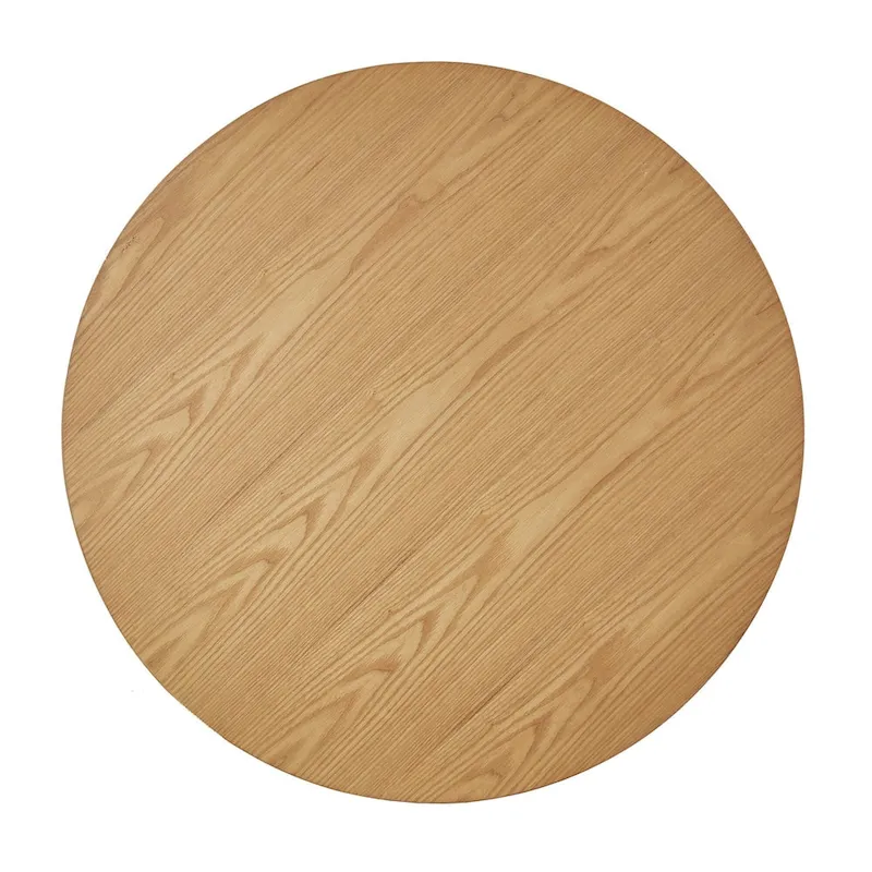 Wood End Table with X-Cross Base - Natural Finish