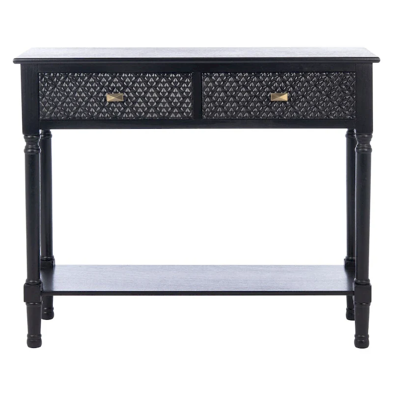 SAFAVIEH Salina 2-Drawer Console Table - 35.5  W x 13  L x 29.5  H - 36Wx13Dx30H