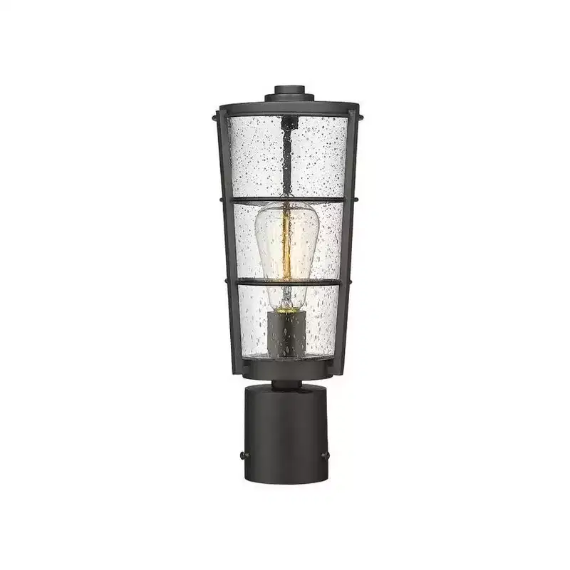 Z-Lite Helix 1 - Light Post Light in Black