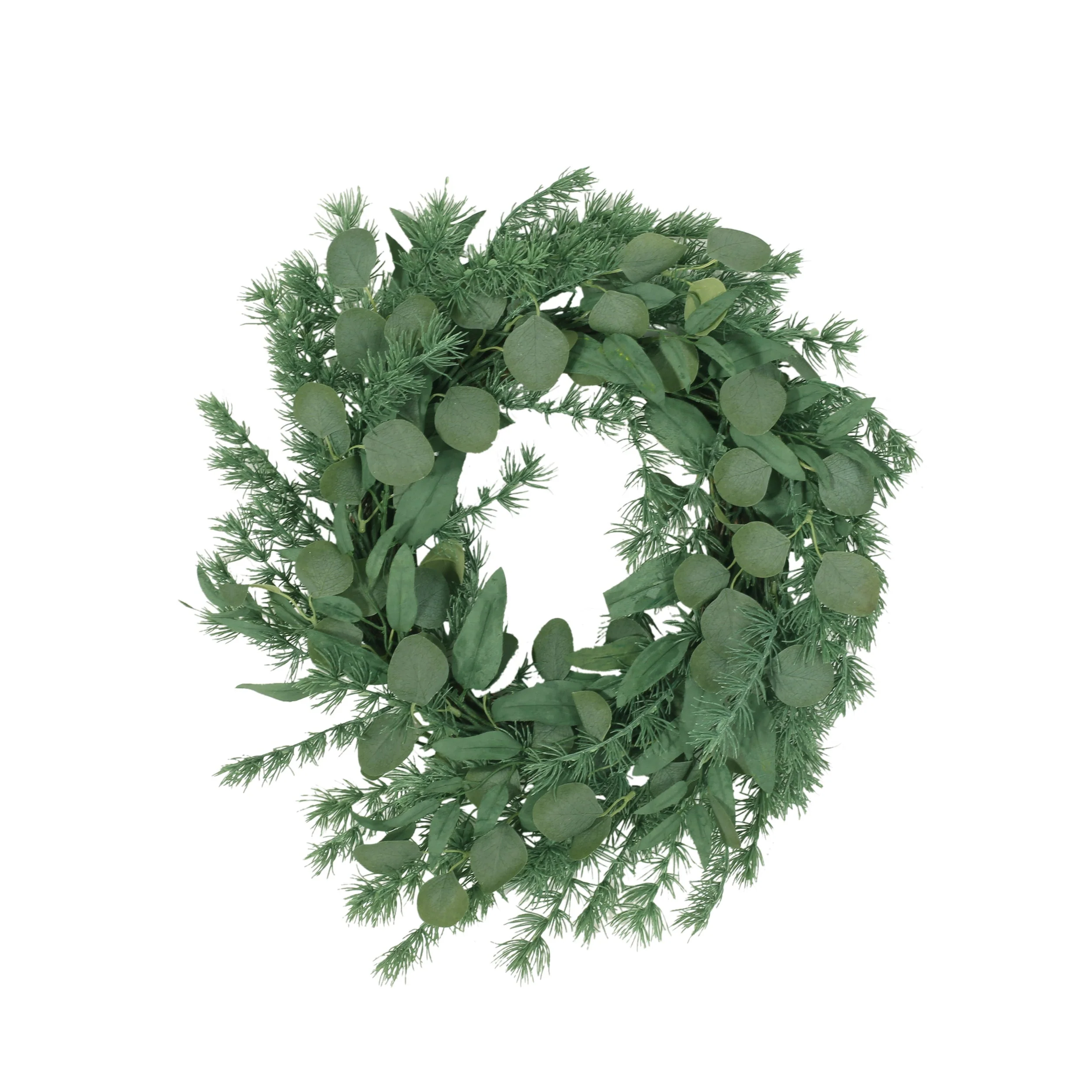 Nolta 24.5 Eucalyptus and Fir Artificial Wreath, Green